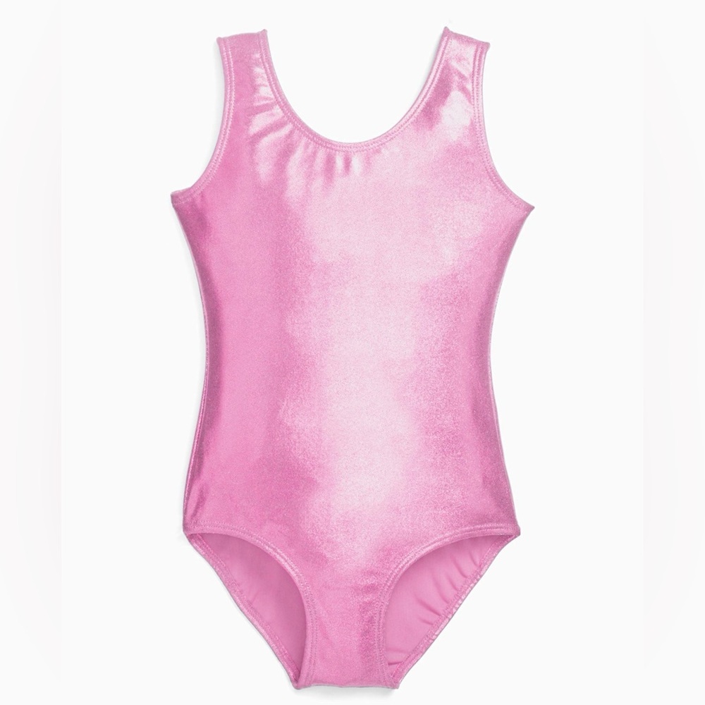 Pixie Lane Pink Shimmer Leotard/Swimsuit Size 7